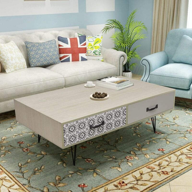

Mesa de centro 100x60x35 cm beige