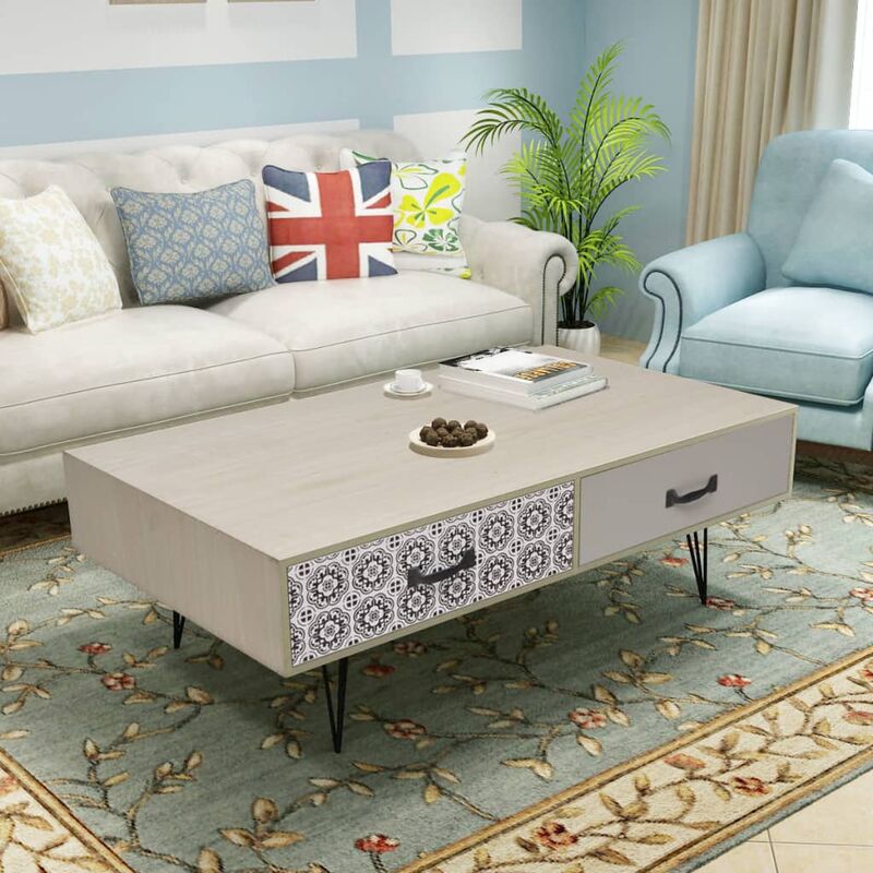 

Mesa de centro 100x60x35 cm beige