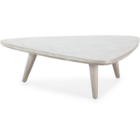 Mesa De Centro 100X93X28 Madera Gris Velado