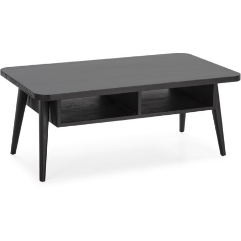 Mesa De Centro 106X60X43 Madera Negro