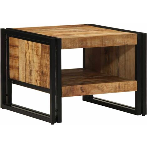 Mesa de centro 50x50x38 cm madera maciza de mango vidaXL
