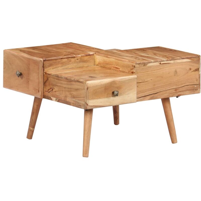 

Mesa de centro 70x60x42 madera maciza de acacia