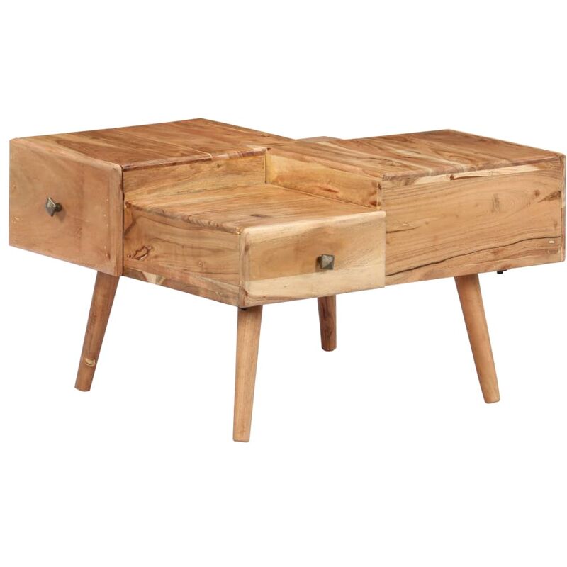 

Mesa de centro 70x60x42 madera maciza de acacia - Marrón - Vidaxl