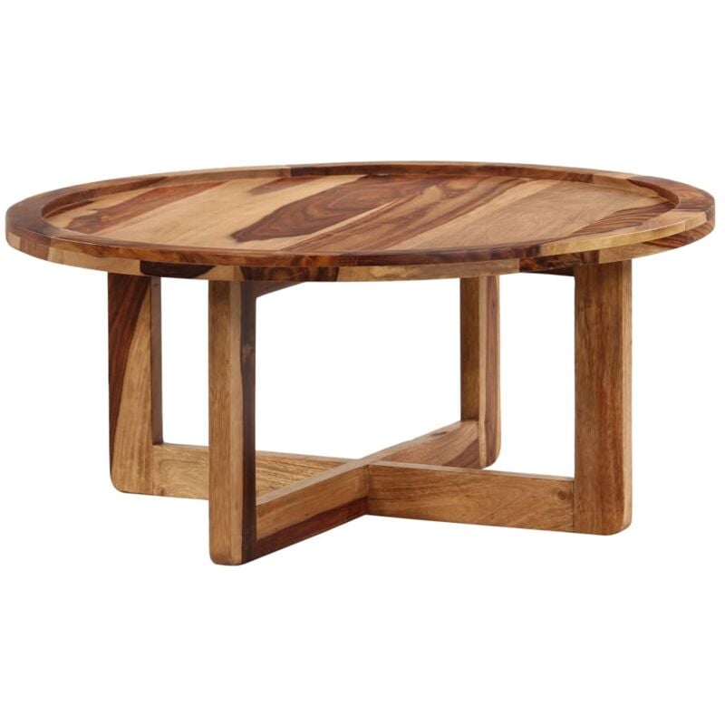 

Mesa de centro madera maciza de sheesham 80x35 cm - Marrón - Vidaxl