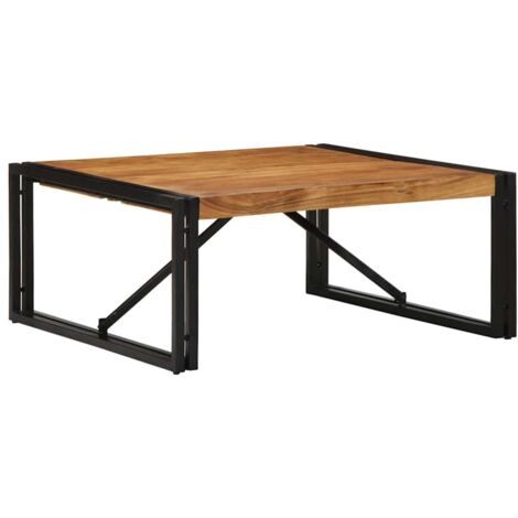 Mesa de centro 80x80x35 cm madera maciza acacia vidaXL