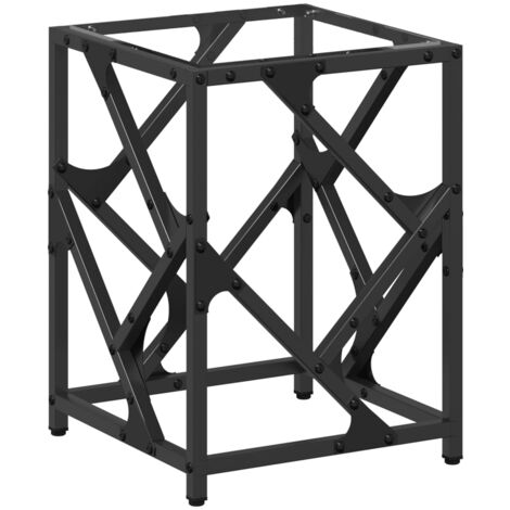 Mesa de centro acero superficie vidrio transparente 30x30x41 cm vidaXL