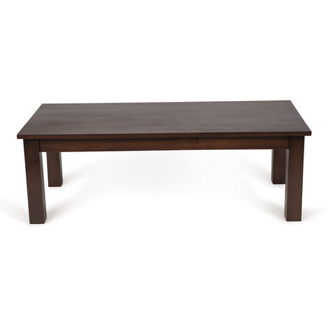Mesa de centro Aiko 120x60x40cm en madera acabado color wengué