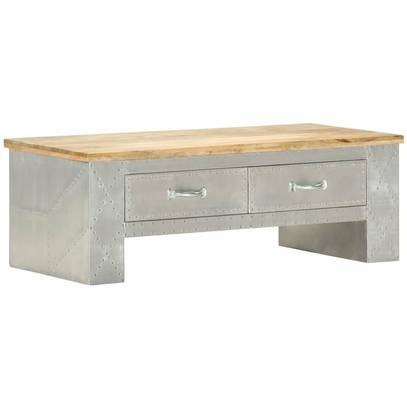

Mesa de centro Aviator 100x50x36 cm madera maciza de mango