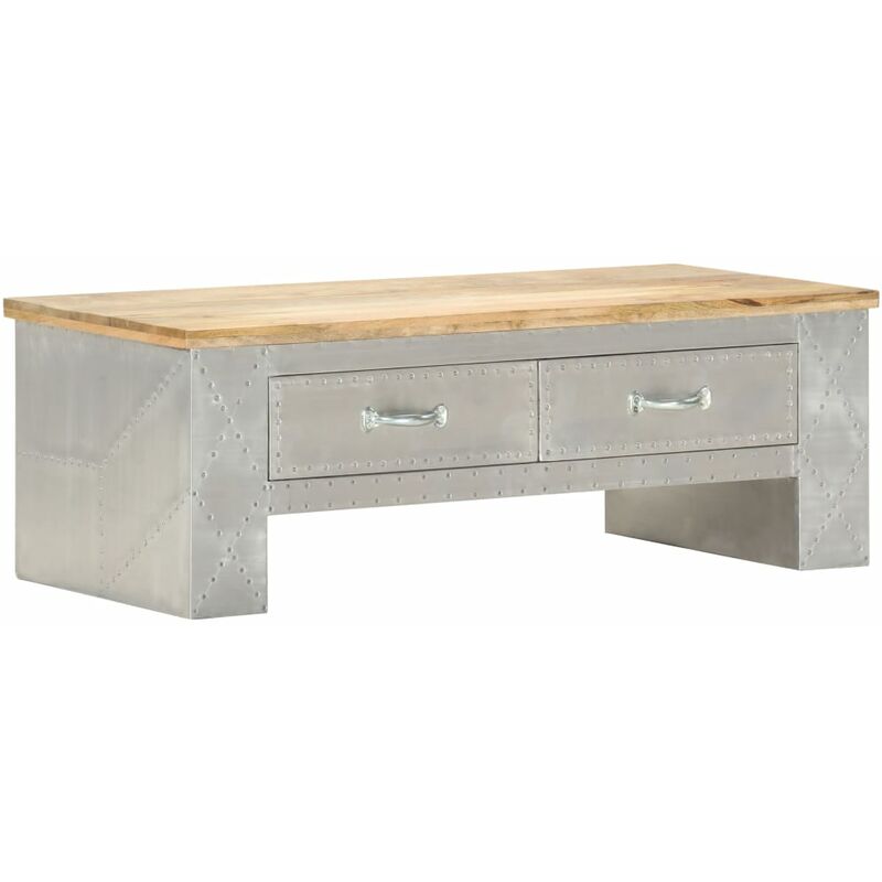 

Mesa de centro Aviator 100x50x36 cm madera maciza de mango