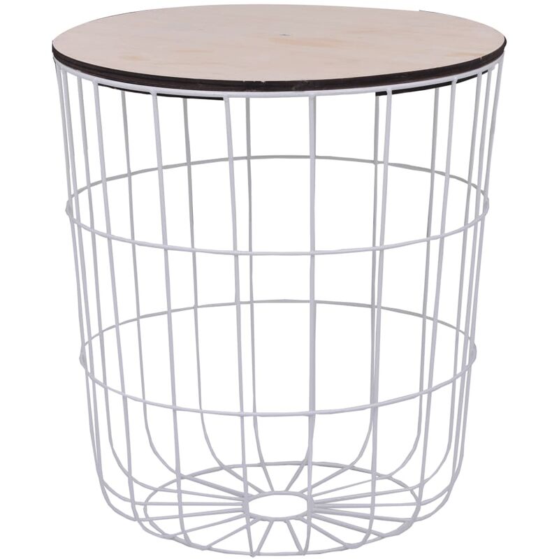 

Mesa de centro blanca Ø 39,5 cm