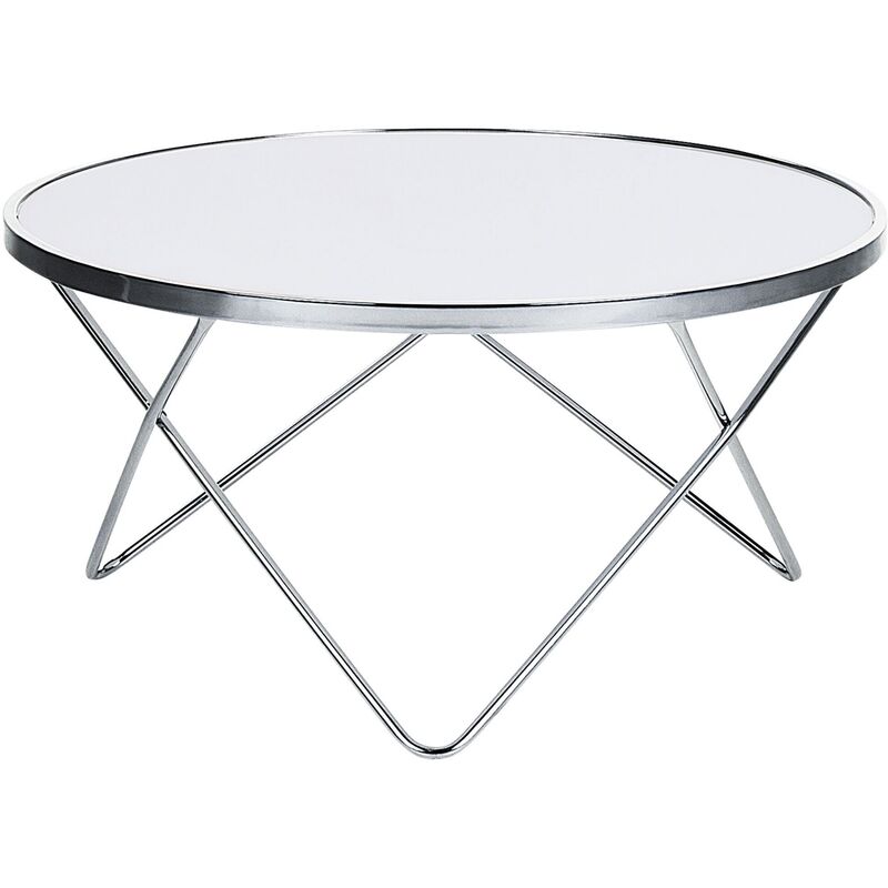 

Mesa de centro blanco/plata MERIDIAN II