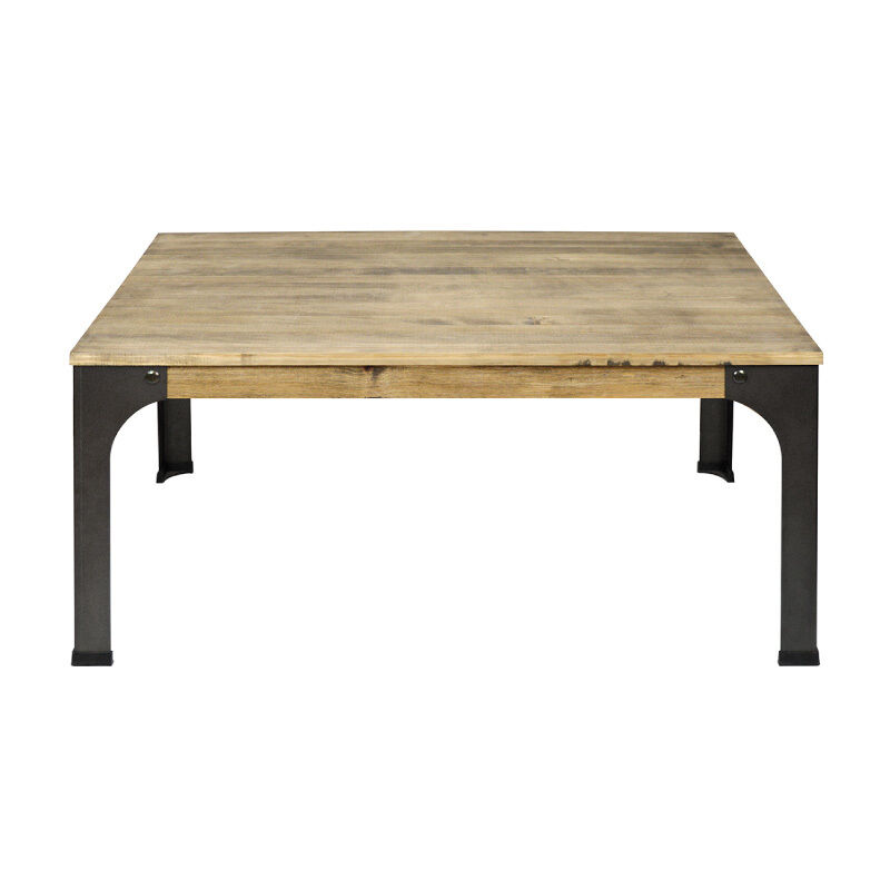 

BHD - Mesa de centro Bristol estilo industrial vintage – 59x59x46 cm