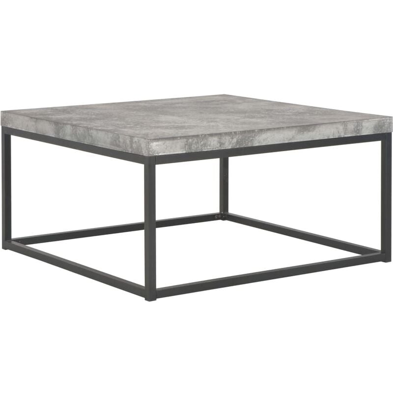 

Mesa de centro con apariencia de hormigón 75x75x38 cm - Gris