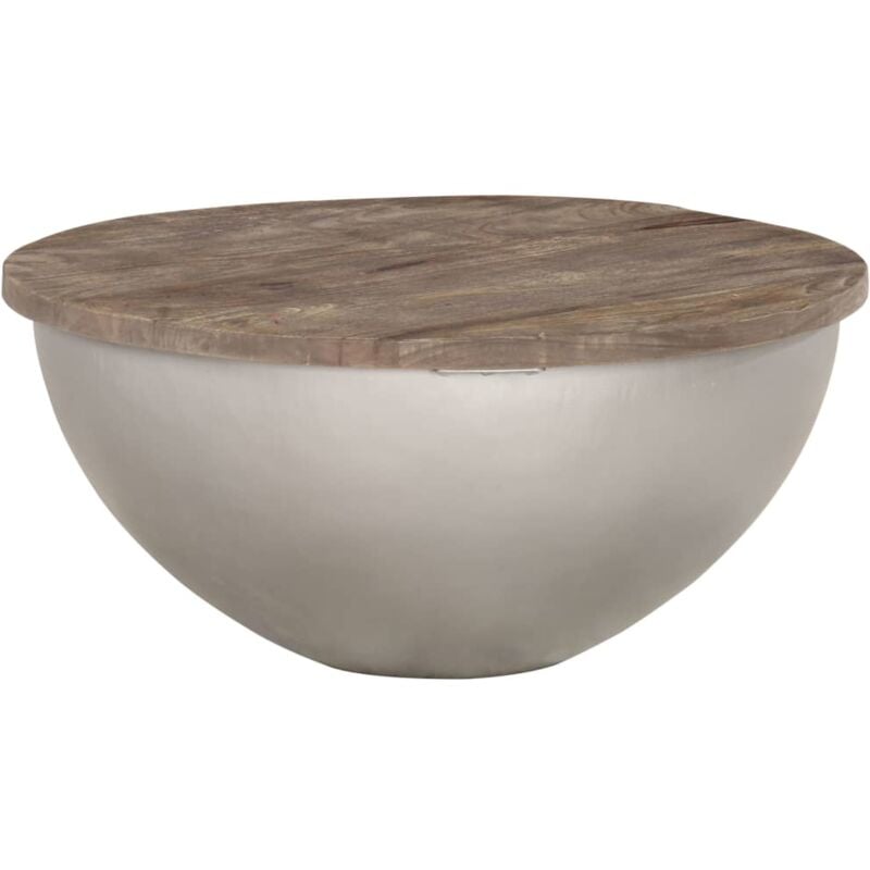 

Vidaxl - Mesa de centro con forma de cuenco madera maciza mango Ø60 cm - Marrón