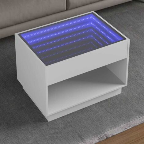 Mesa de centro con  LED  70x50x50 cm