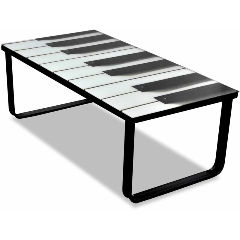 

Mesa de centro con superficie con dibujo de piano