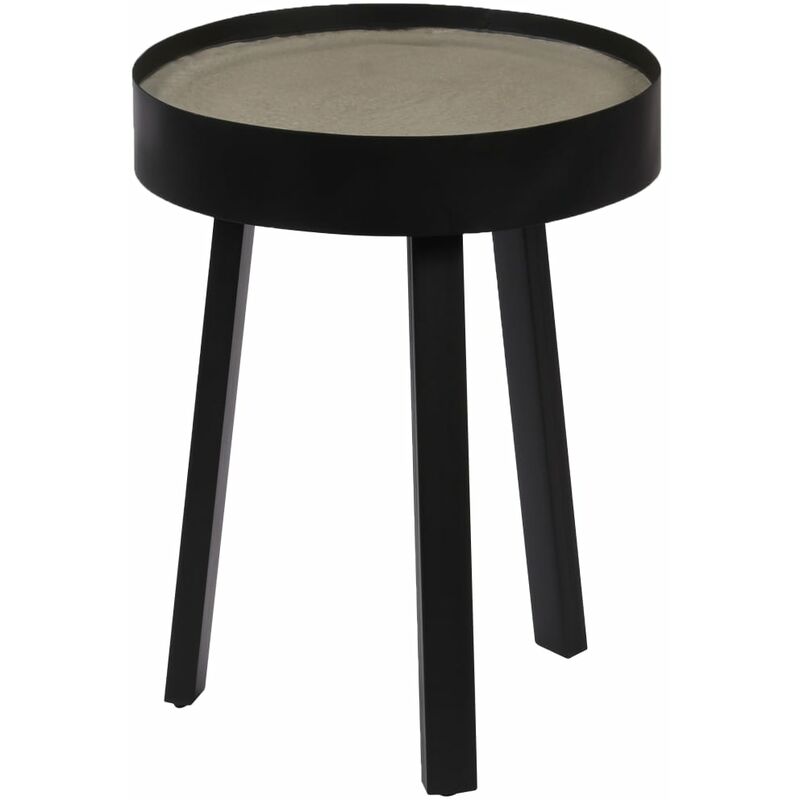 

vidaXL Mesa de Centro con Superficie de Hormigón 40x55 cm - Negro
