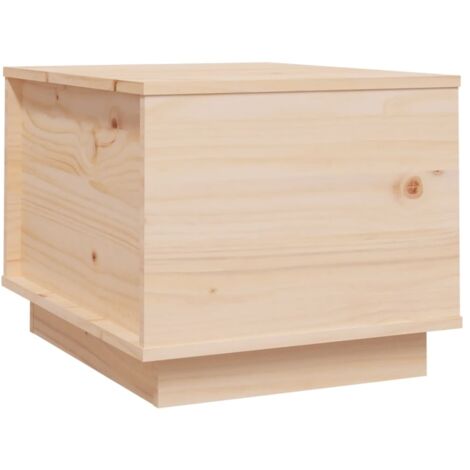 Mesa de centro con tablero elevable, diseño sencillo, 40 x 50 x 35 cm, madera maciza de pino sin tratar DEC037056