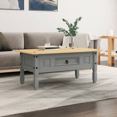 Mesa de centro Corona Range pino mexicano gris 100x55x44 cm vidaXL
