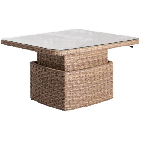 Mesa de centro cuadrada elevable mooréa savana - Hespéride