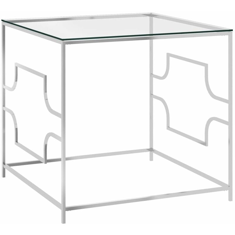 

Mesa de centro de acero inoxidable 55x55x55 cm