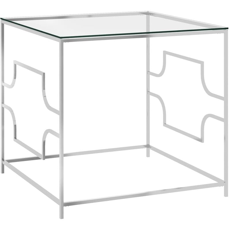 

Mesa de centro de acero inoxidable 55x55x55 cm