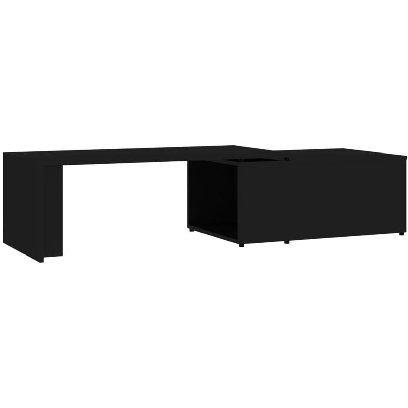 

vidaXL Mesa de Centro de Aglomerado 150x50x35 cm Negro - Negro