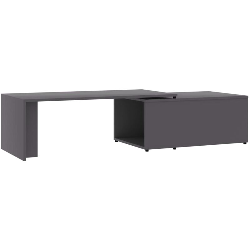 

vidaXL Mesa de Centro de Aglomerado 150x50x35 cm Gris - Gris