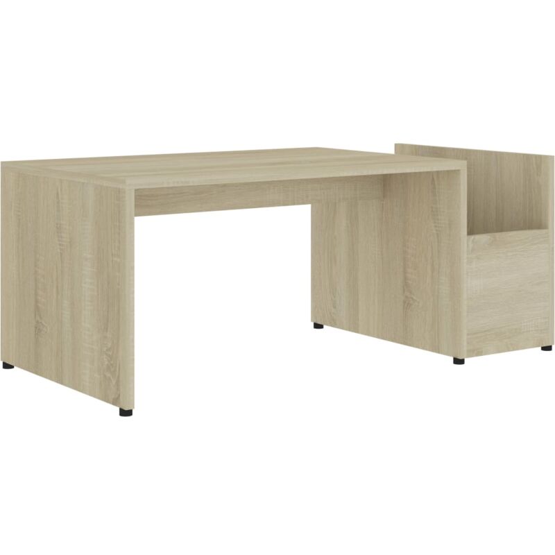 

vidaXL Mesa de Centro de Aglomerado 90x45x35 cm Color Roble Sonoma - Marrón