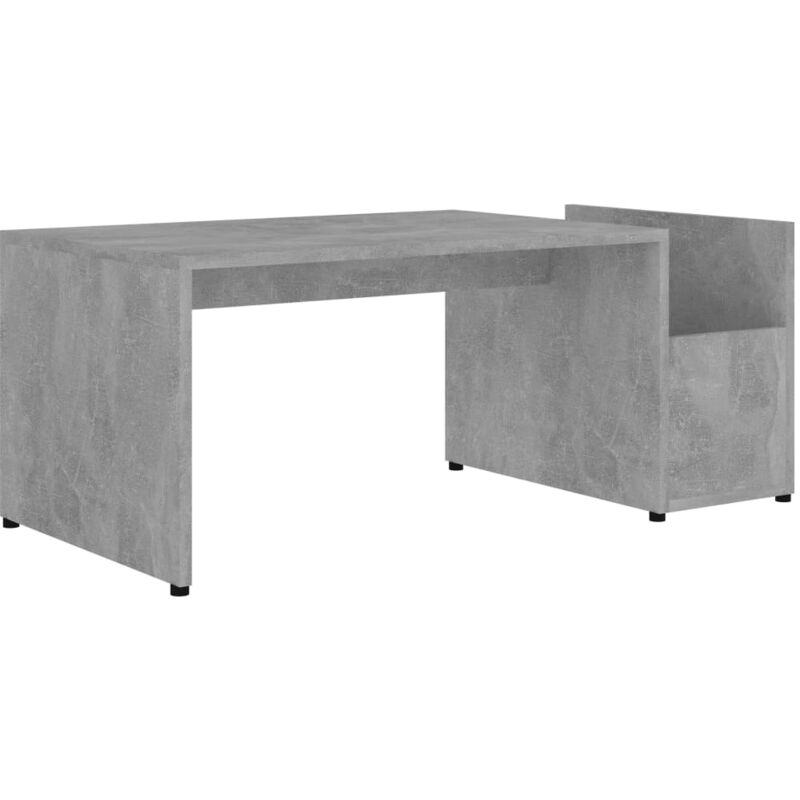 

vidaXL Mesa de Centro de Aglomerado 90x45x35 cm Gris Hormigón - Gris