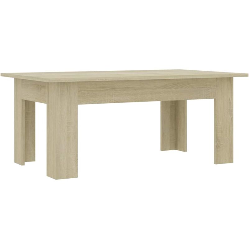 

vidaXL Mesa de Centro de Aglomerado 100x60x42 cm Color Roble Sonoma - Marrón
