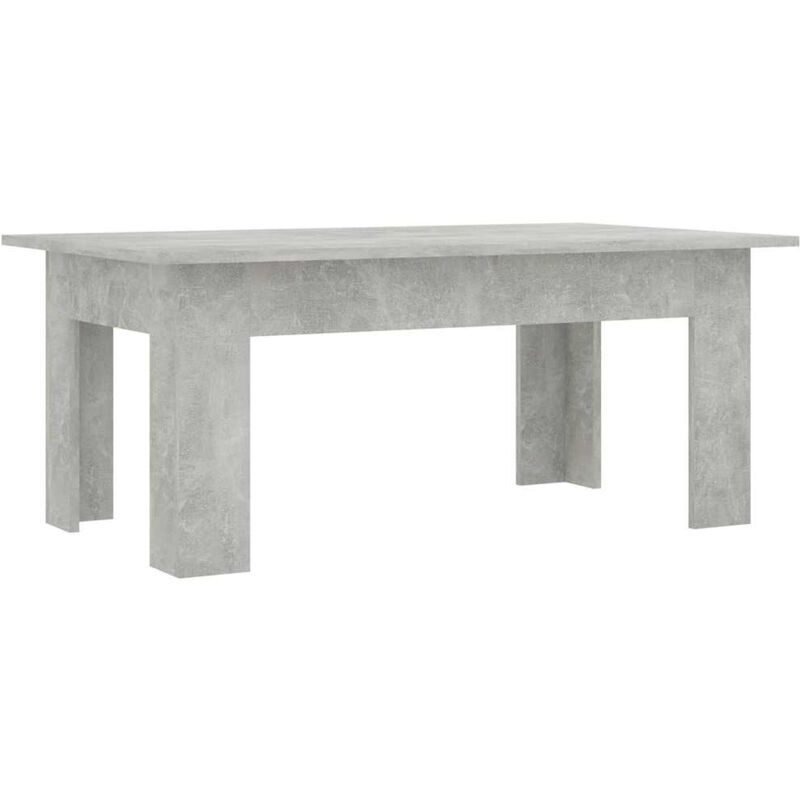 

vidaXL Mesa de Centro de Aglomerado 100x60x42 cm Gris Hormigón - Gris
