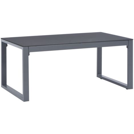 Mesa de centro de aluminio 90x50x40 cm vidaXL - Gris