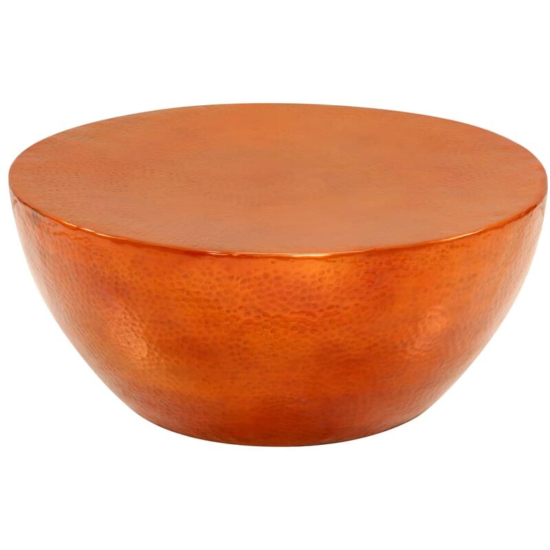 

Mesa de centro de aluminio martillado 70x30 cm cobre