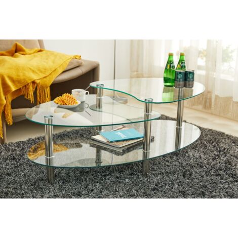 Mesa de Centro de Cristal Templado XS
