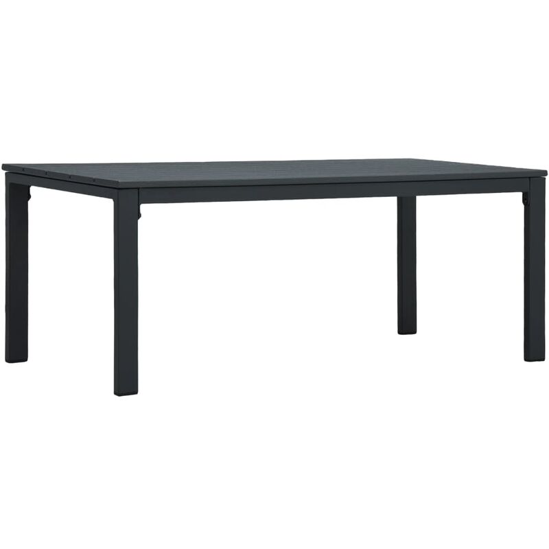 

Mesa de centro de HDPE con aspecto de madera gris 98x48x39 cm