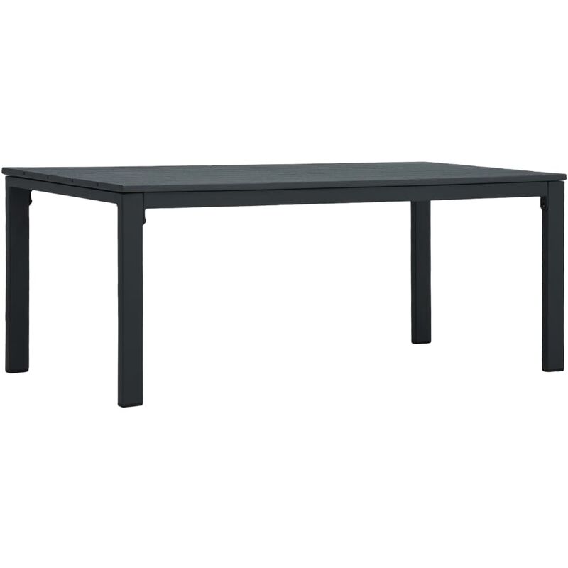 

vidaXL Mesa de Centro de HDPE con Aspecto de Madera 98x48x39 cm Gris - Gris