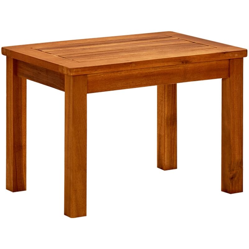 

Mesa de centro de jardín madera maciza de acacia 50x35x36 cm