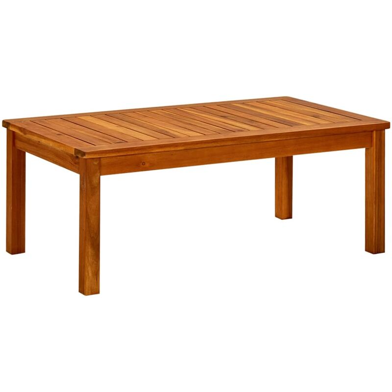 

Mesa de centro de jardín madera maciza de acacia 90x50x36 cm