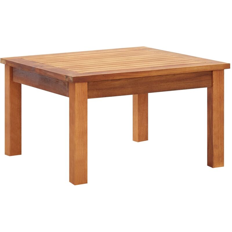 

Mesa de centro de jardín madera maciza de acacia 60x60x36 cm - Marrón