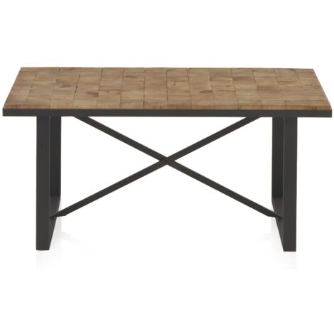 Mesa De Centro De Madera Con Bloques