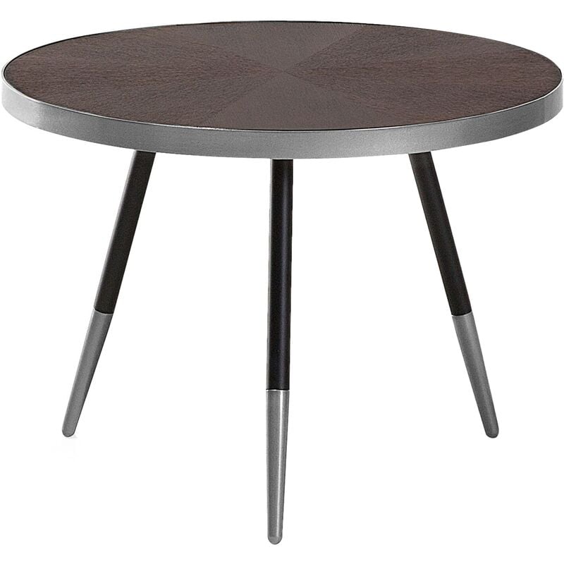 

Mesa de centro de madera con patas en negro/plateado RAMONA