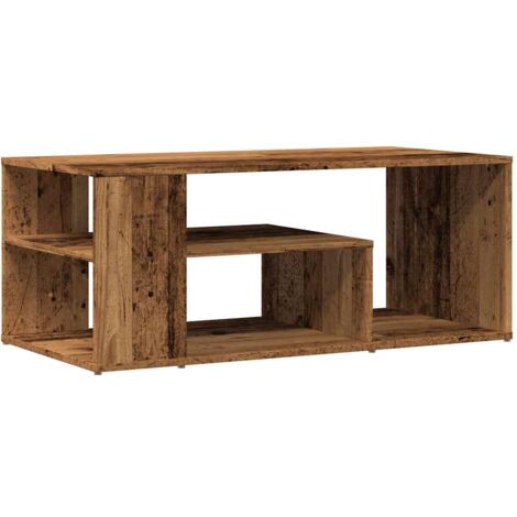 Mesa de centro de madera contrachapada envejecida 100x50x40 cm vidaXL
