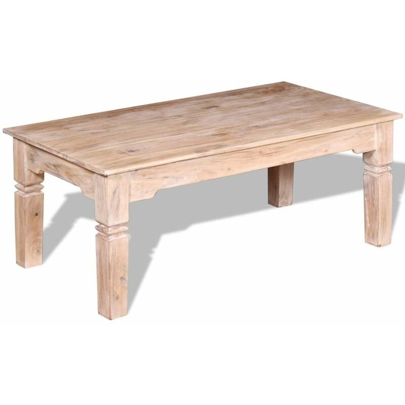 

Mesa de centro de madera de acacia 110x60x45 cm