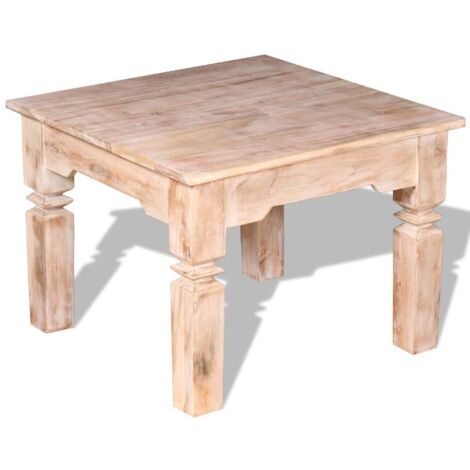 Mesa de centro de madera de acacia 60x60x45 cm vidaXL