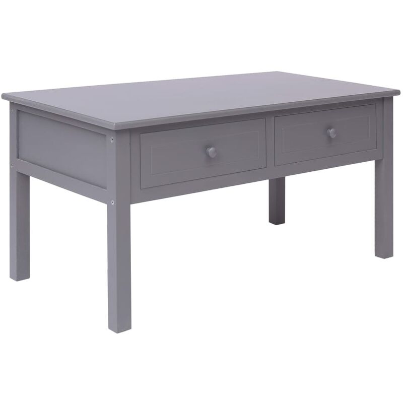 

Mesa de centro de madera gris 100x50x45 cm