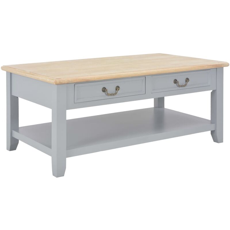 

Mesa de Centro de Madera 100x55x40 cm Gris - Gris - Vidaxl