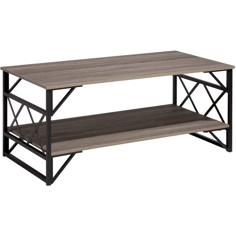 

Mesa de centro de madera gris pardo BOLTON