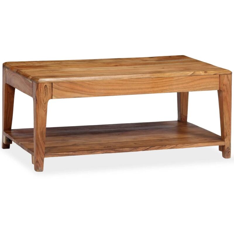 

Vidaxl - Mesa de centro de madera maciza 88x50x38 cm - Marrón