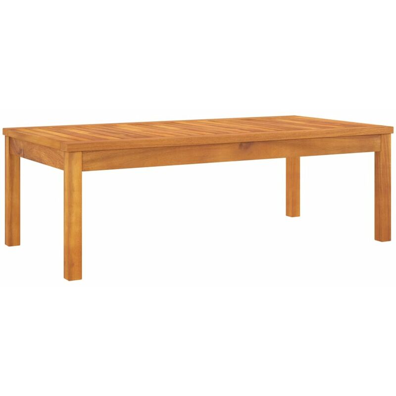 

Mesa de centro de madera maciza de acacia 100x50x33 cm